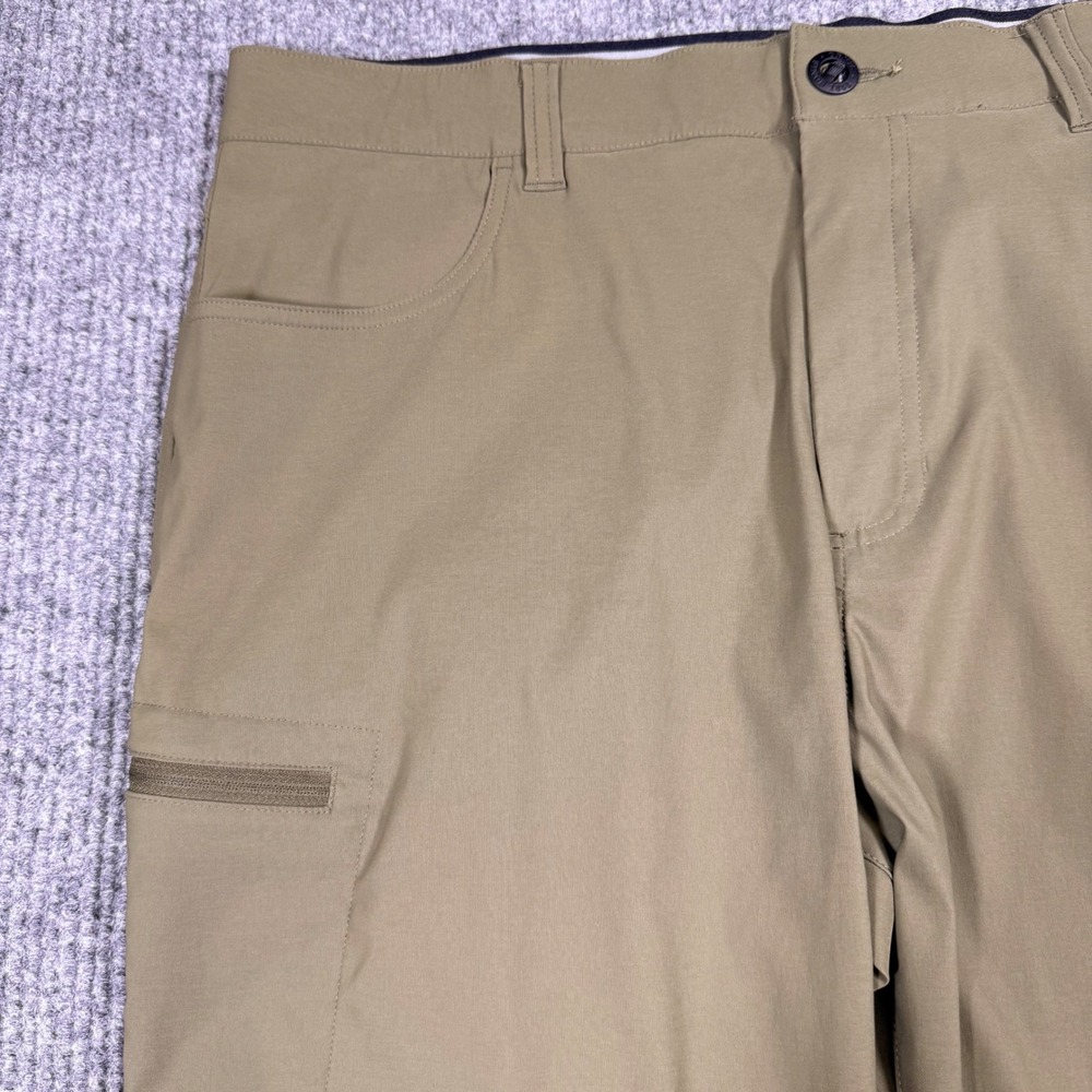 Orvis Mens 38x30 Performance Trek Tech Olive Green Water Repellent Hiking Pants - Picture 9 of 11